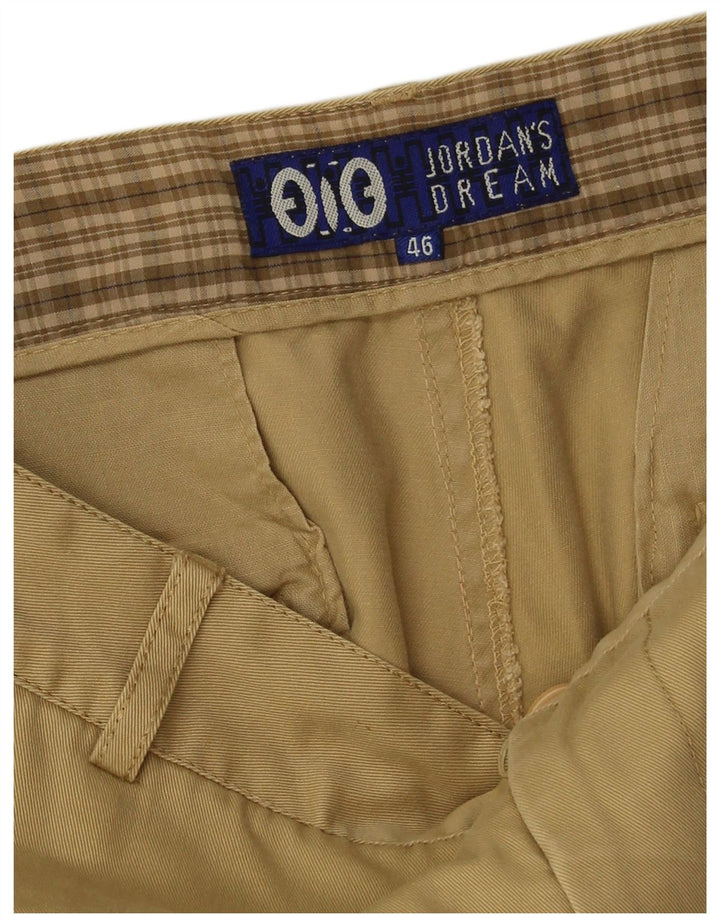 Vintage Herren Cargo Shorts IT 46 Small W30 Beige Baumwolle