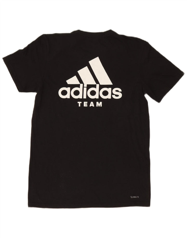ADIDAS Mens Climalite Graphic T-Shirt Top Small Black Polyester