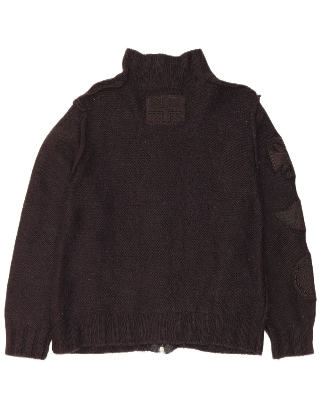 Richmond Damen Strickjacke UK 20 2XL Schwarze Wolle