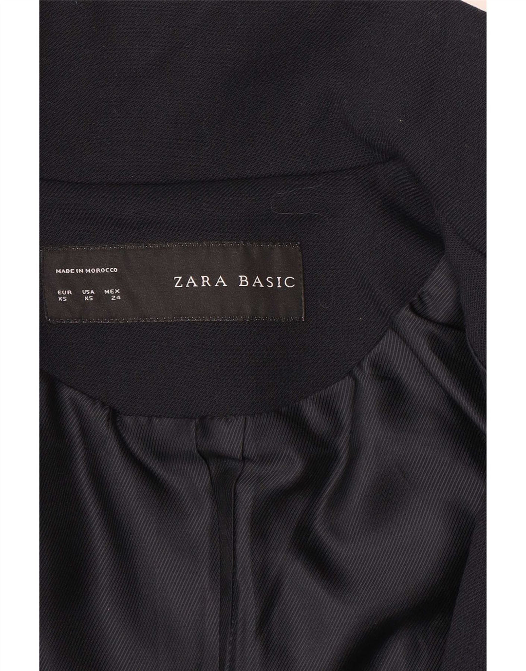 Zara Damen Mantel UK 6 XS Marineblau