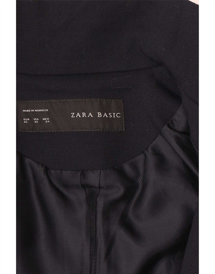 Zara Damen Mantel UK 6 XS Marineblau