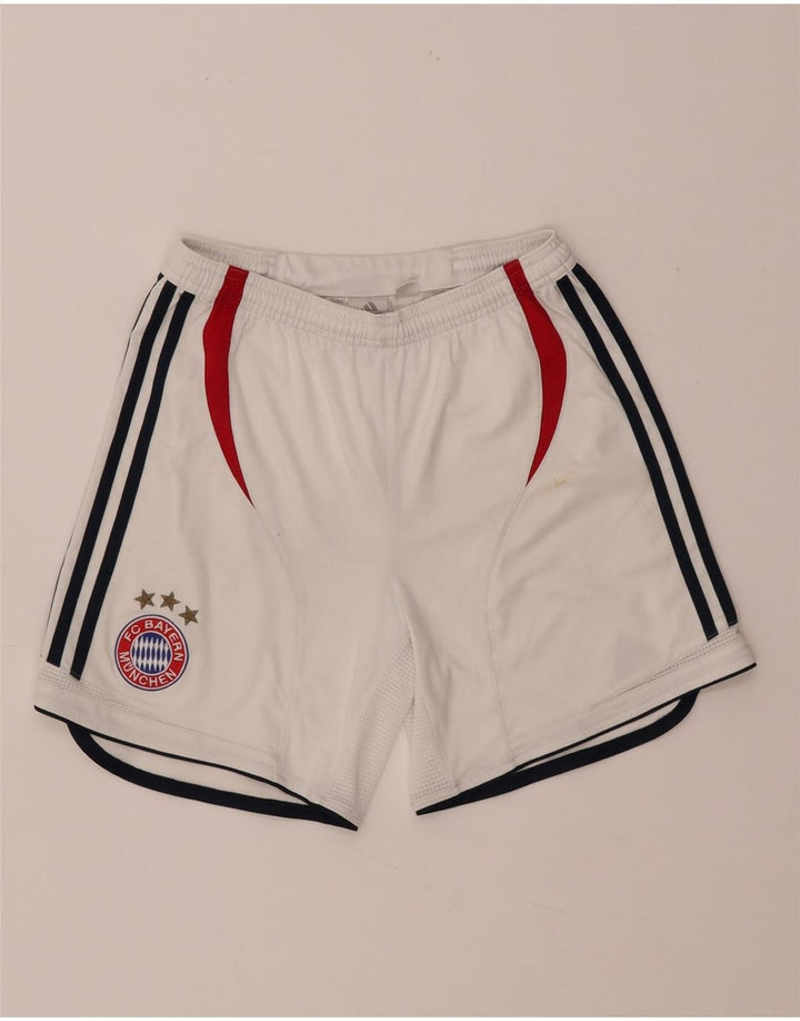 Adidas Jungen FC Bayern München Sportshorts 13–14 Jahre, weißes Polyester