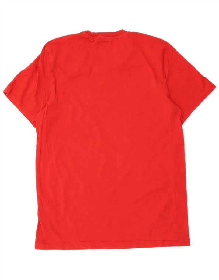 Adidas Herren T-Shirt Mittelrote Baumwolle