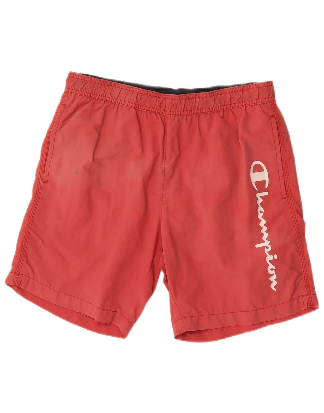 Champion Herren Badeshorts mit Grafik, Größe S, Rot, Polyamid