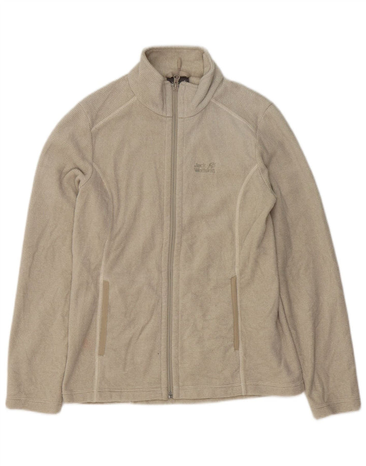 Jack Wolfskin Damen Fleecejacke UK 8/10 Small Beige Polyester