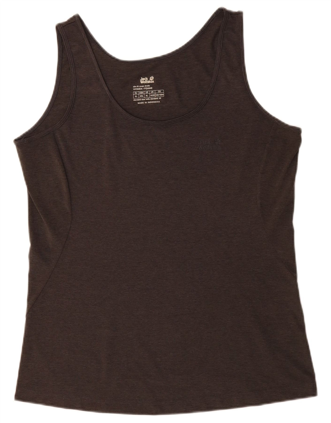 Jack Wolfskin Damen Weste Top UK 18/20 XL Grau Polyester