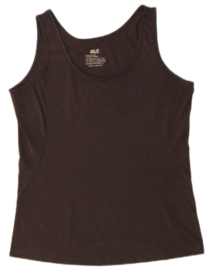 Jack Wolfskin Damen Weste Top UK 18/20 XL Grau Polyester