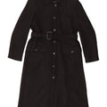 Zara Damen Mantel UK 14 Mittelschwarze Wolle