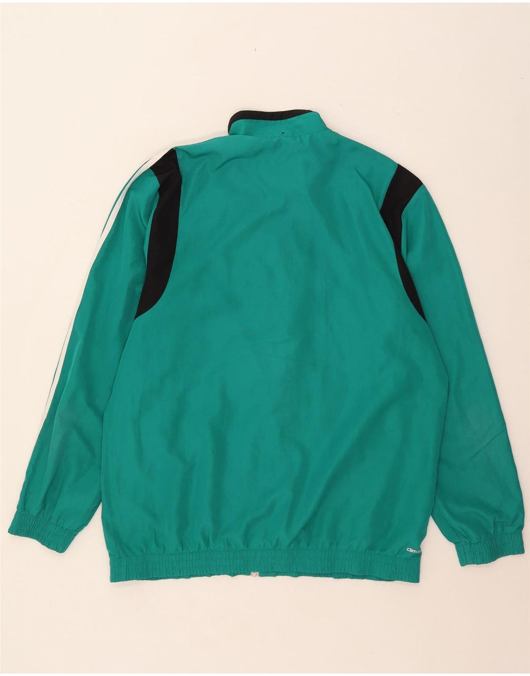 Adidas Herren Climalite-Trainingsanzug-Top-Jacke, groß, Türkis, Farbblock