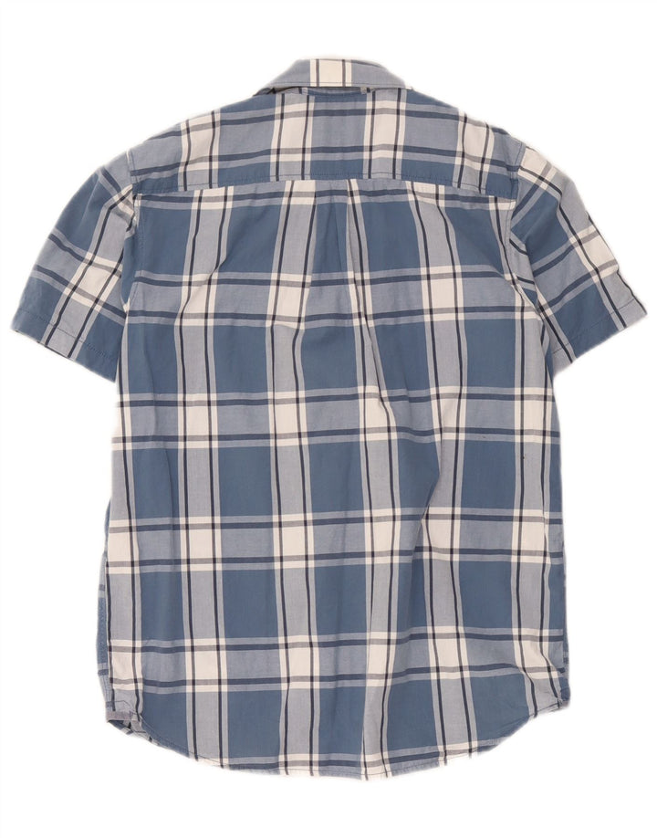 Vans Herren Kurzarm-Hemd mit klassischer Passform, XS, blau kariert