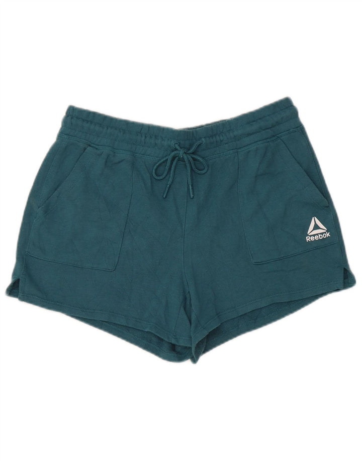 REEBOK Damen Sportshorts UK 14 Mittelblau