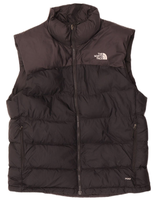 The North Face Herren Wattierte Weste UK 40 Large Schwarz Colourblock Nylon
