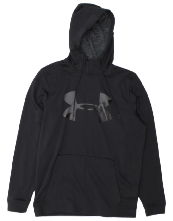 Under Armour Herren Cold Gear Graphic Hoodie Pullover Mittelschwarzes Polyester
