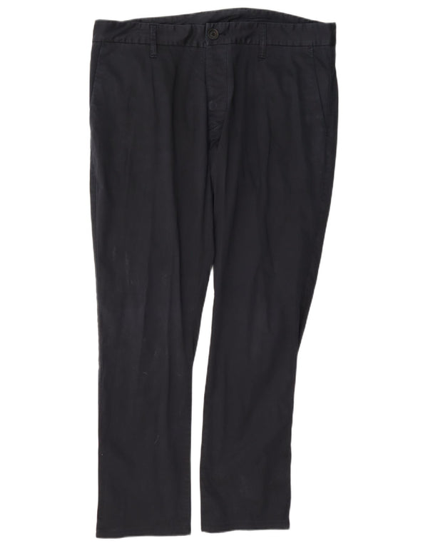 Gerade Chino-Hose für Herren von Armani, EU 52, XL, W38, L29, Marineblau, Baumwolle