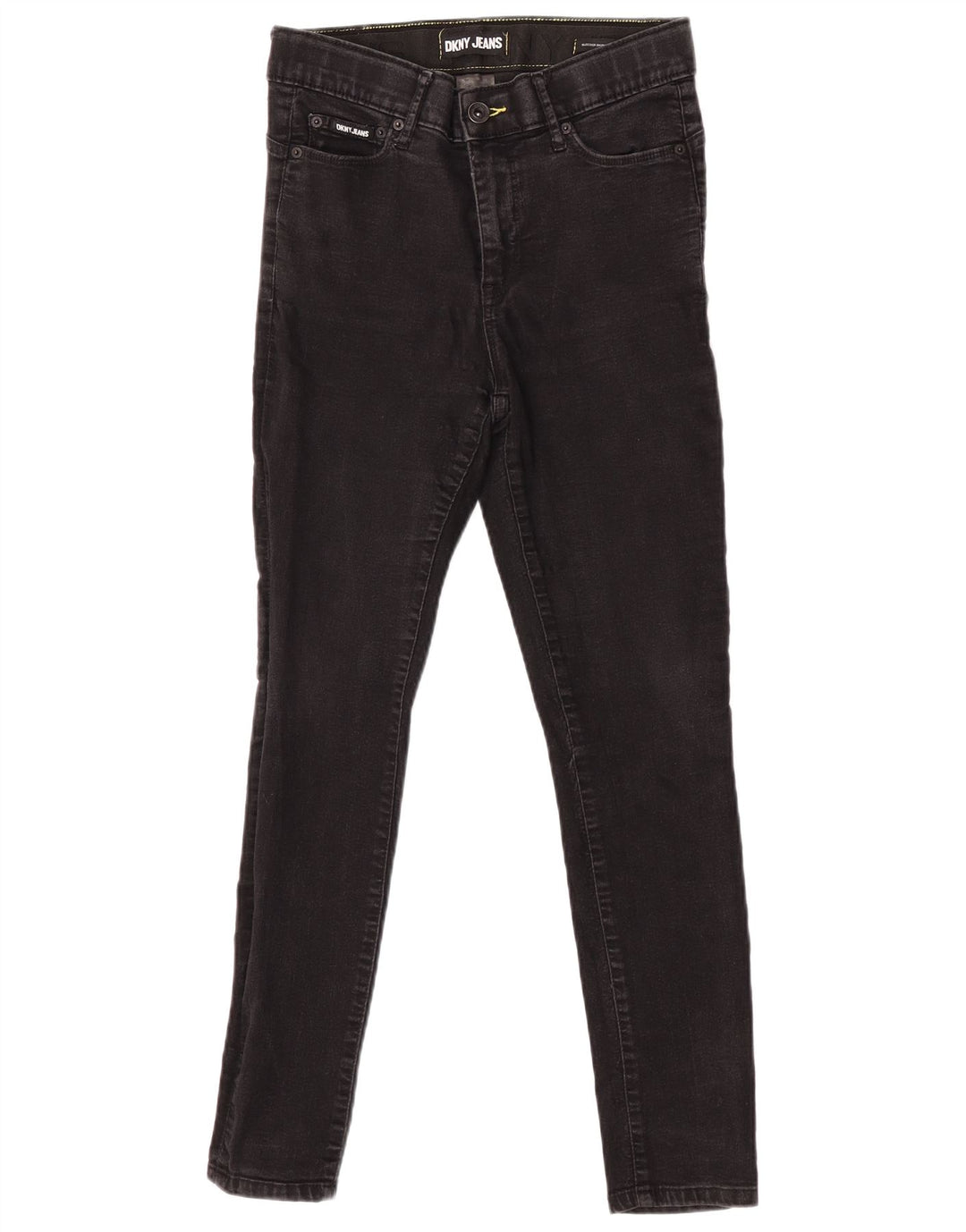 Dkny Damen Skinny Jeans W28 L28 Schwarz