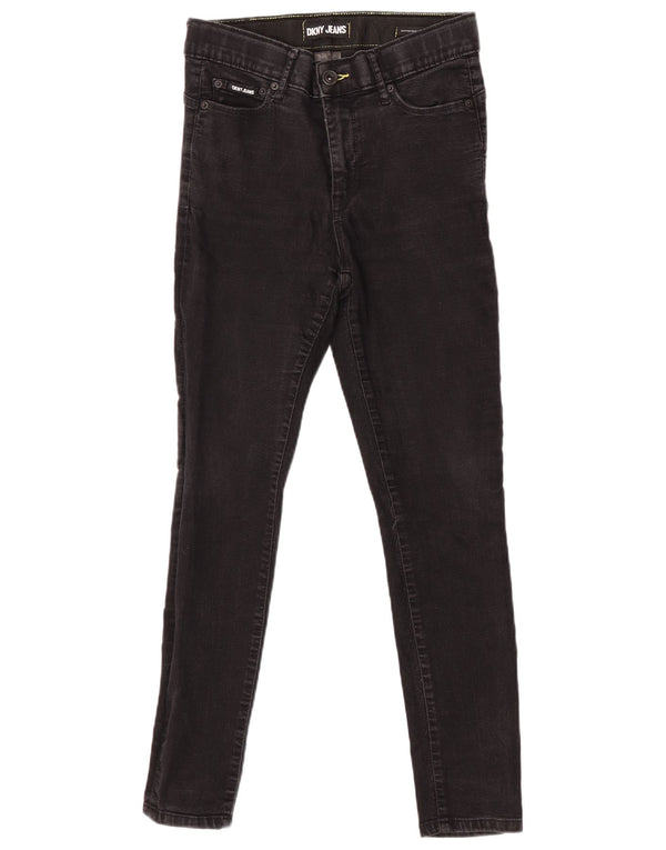 Dkny Damen Skinny Jeans W28 L28 Schwarz