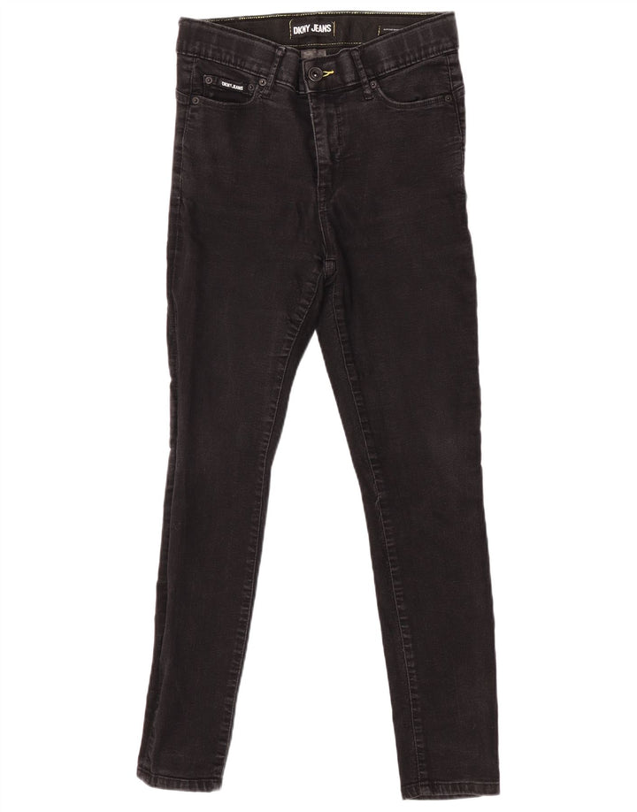 Dkny Damen Skinny Jeans W28 L28 Schwarz