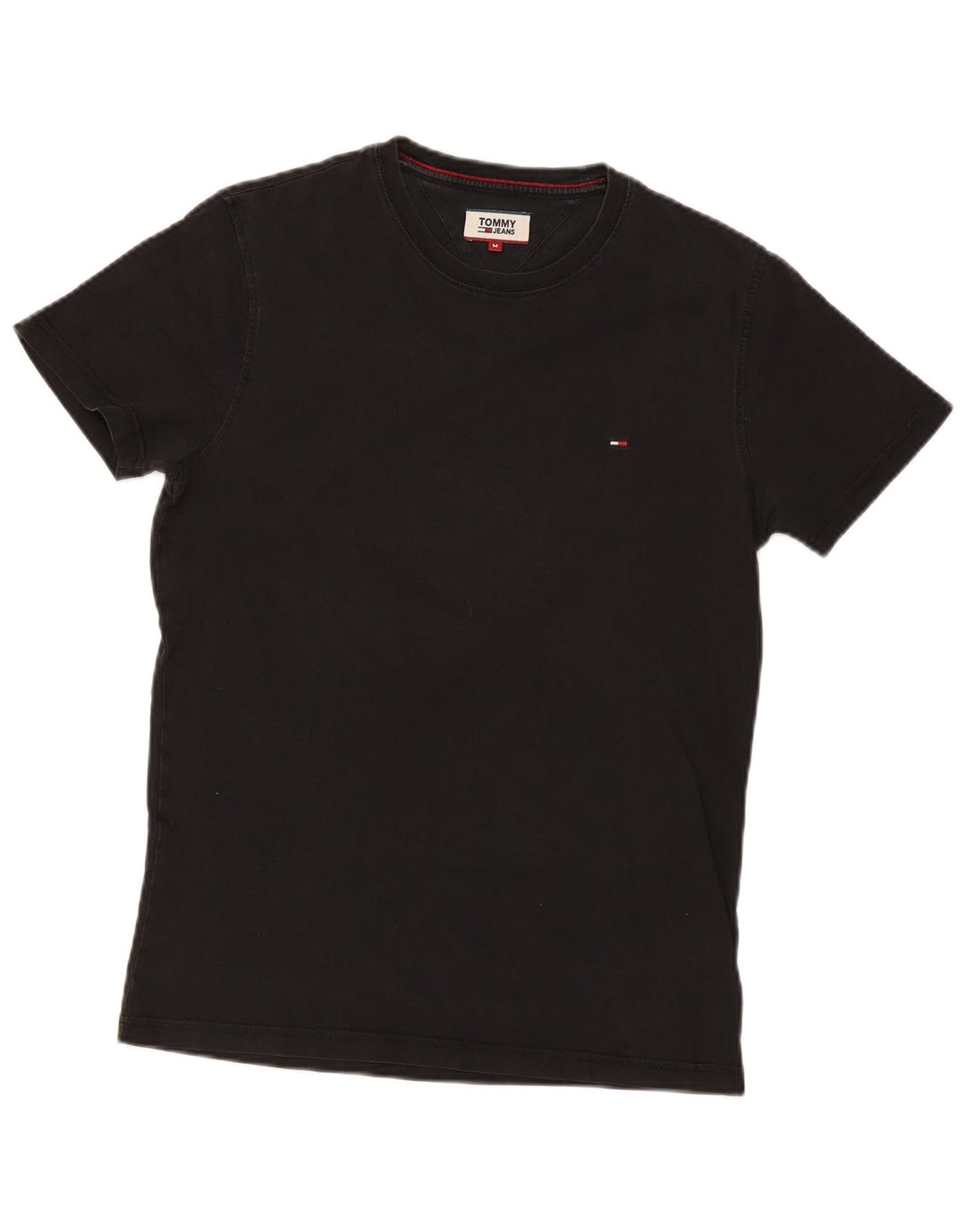 Tommy Hilfiger Herren T-Shirt Top Medium Schwarz Baumwolle