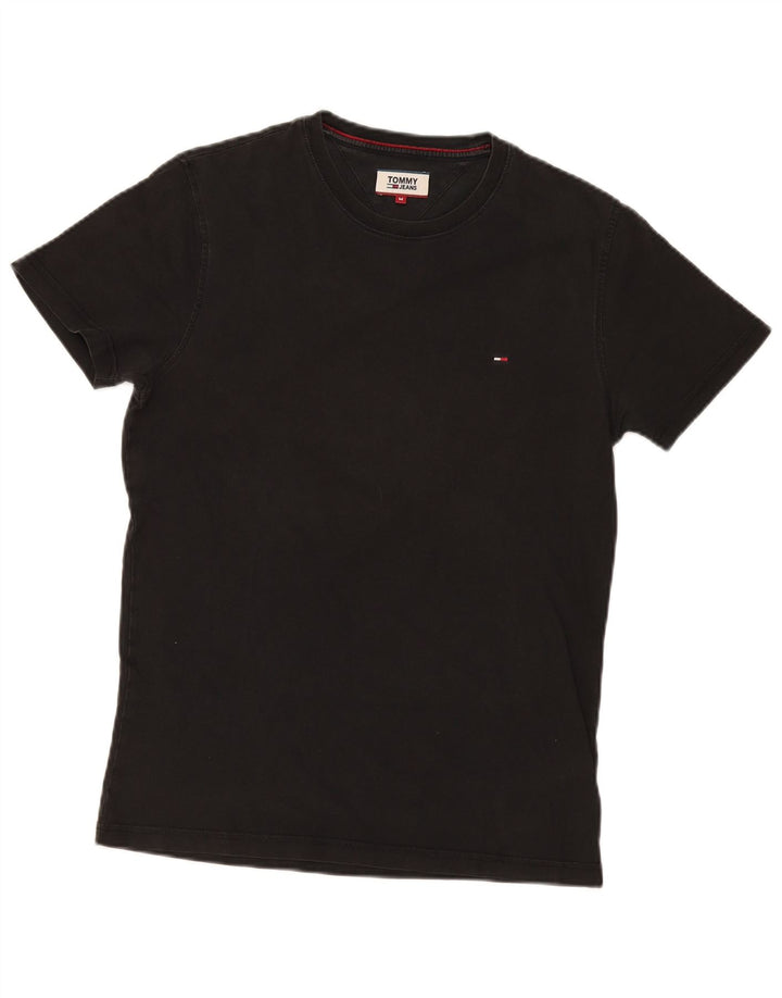 Tommy Hilfiger Herren T-Shirt Top Medium Schwarz Baumwolle