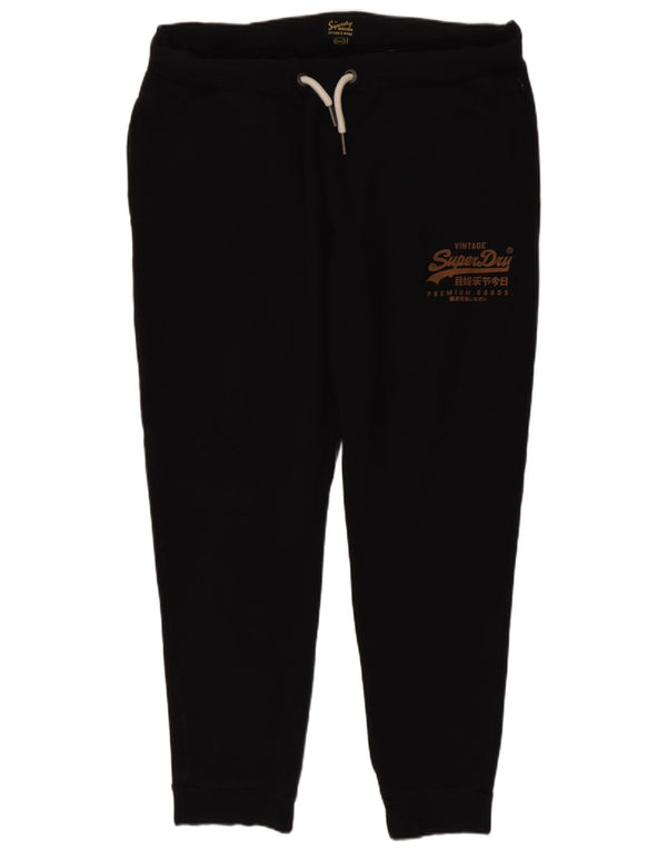 Superdry Herren-Trainingshose mit Grafik, Jogginghose, Größe 2XL, Schwarz, Baumwolle