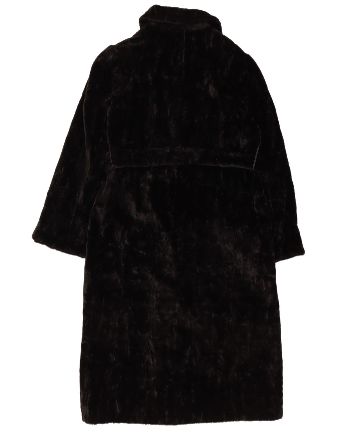 Misstwidd Damen Kunstpelzmantel IT 44 Mittelschwarzes Acryl