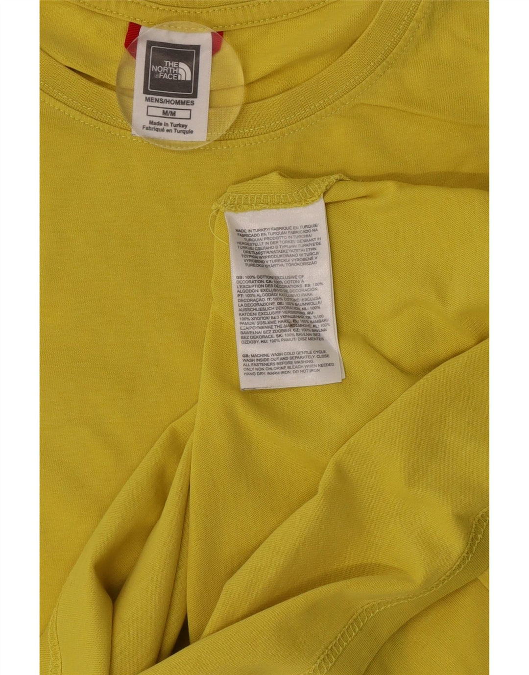 The North Face Herren-T-Shirt mit Grafik, mittelgelbe Baumwolle