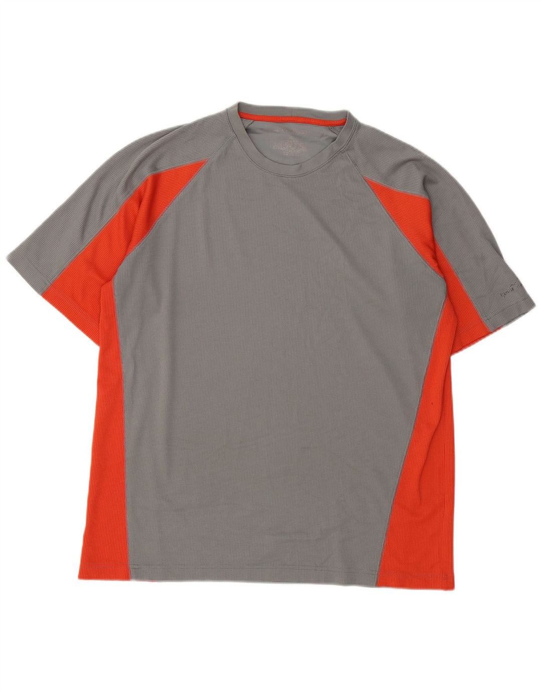 EDDIE BAUER Herren T-Shirt Top Large Grau Colourblock Polyester