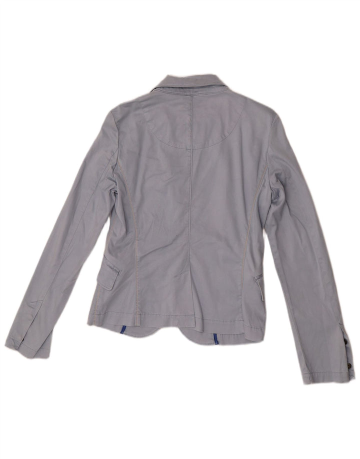 Aeronautica Militare Damen 2-Knopf-Blazerjacke IT 42 Mittelblau