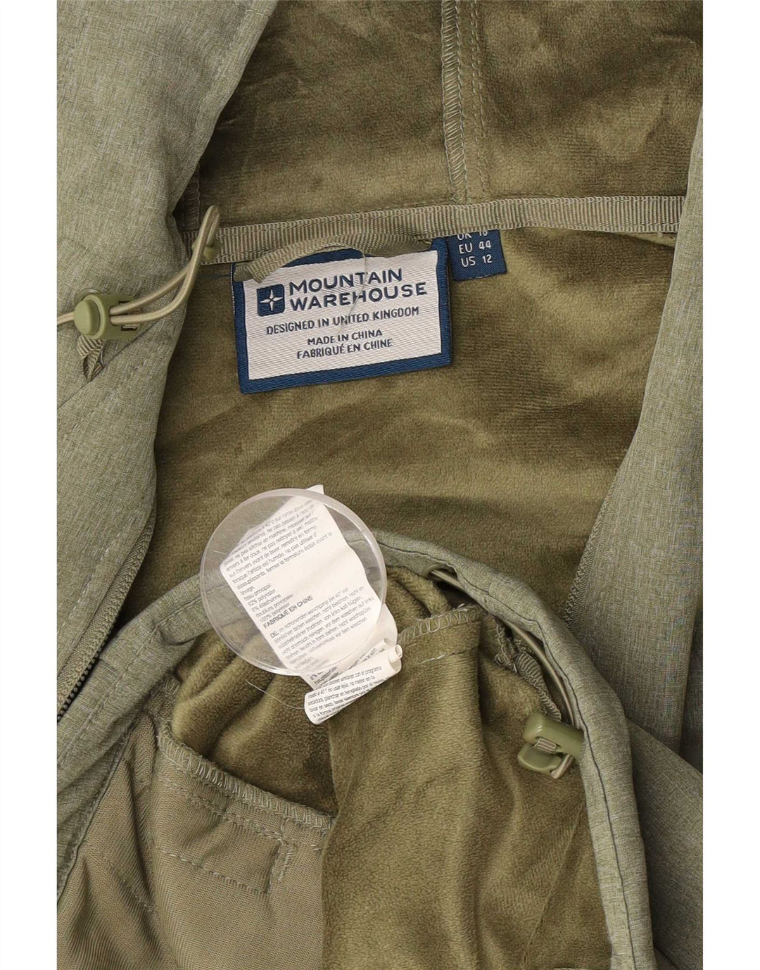 Mountain Warehouse Damen-Windbreakerjacke mit Kapuze, Gr. 16, Grün