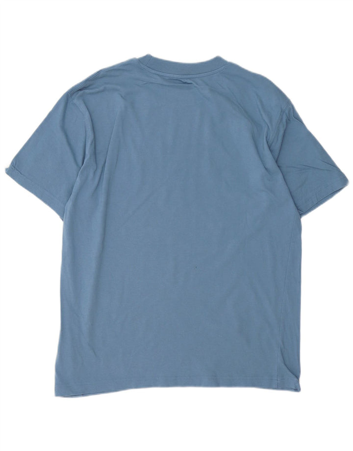 NEW BALANCE Herren Grafik-T-Shirt-Oberteil aus mittelblauer Baumwolle
