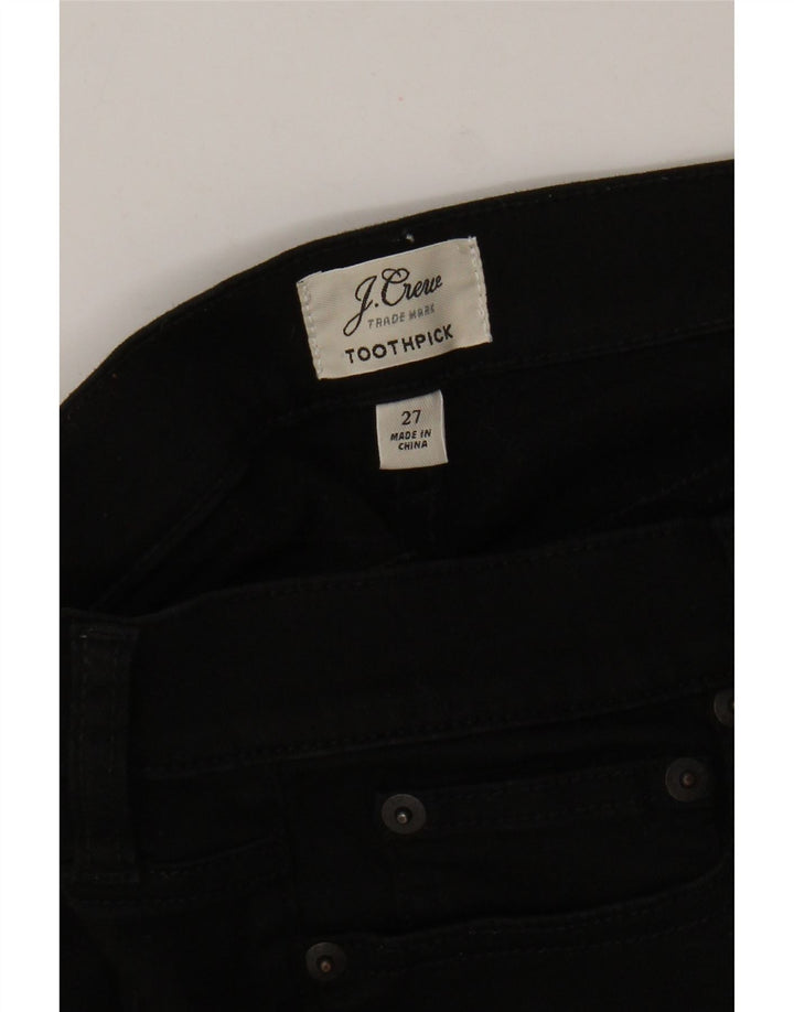 J. Crew Damen Toothpick Skinny Jeans W27 L27 Schwarz
