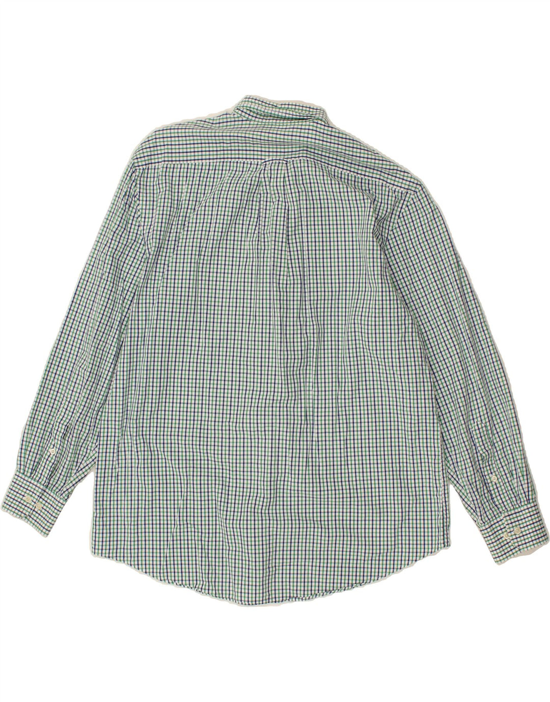 IZOD Mens Shirt Large Green Check Cotton Vintage Izod and Second-Hand Izod from Messina Hembry 