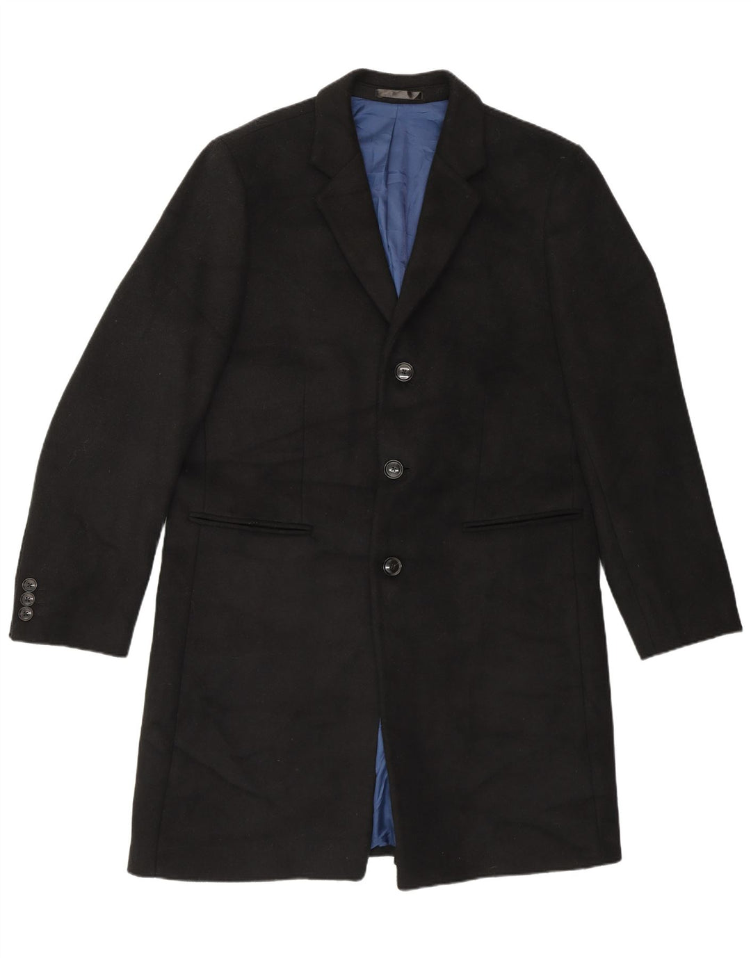 Marks & Spencer Herren-Mantel in normaler Passform, UK 40, Large, Schwarz, Klassisch