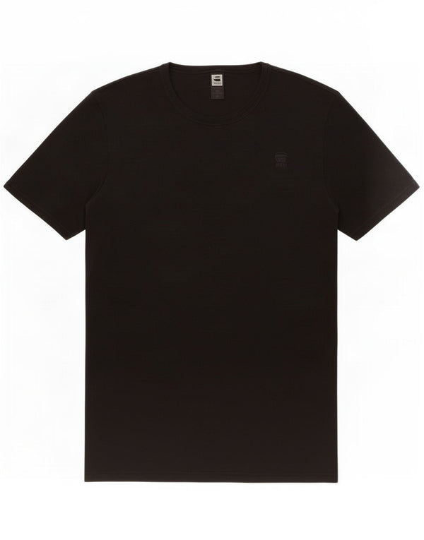 G-Star Herren T-Shirt Top Mittelschwarze Baumwolle