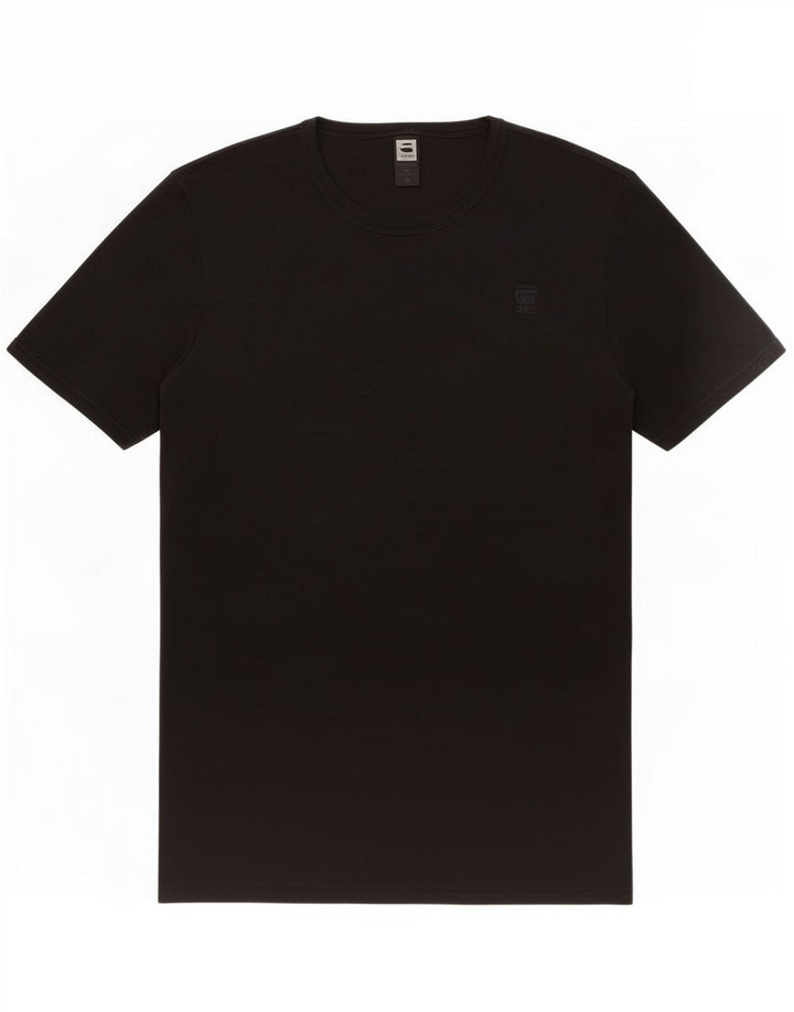 G-Star Herren T-Shirt Top Mittelschwarze Baumwolle