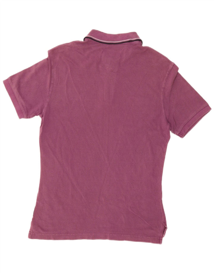Armani Jeans Herren-Poloshirt aus mittlerer kastanienbrauner Baumwolle