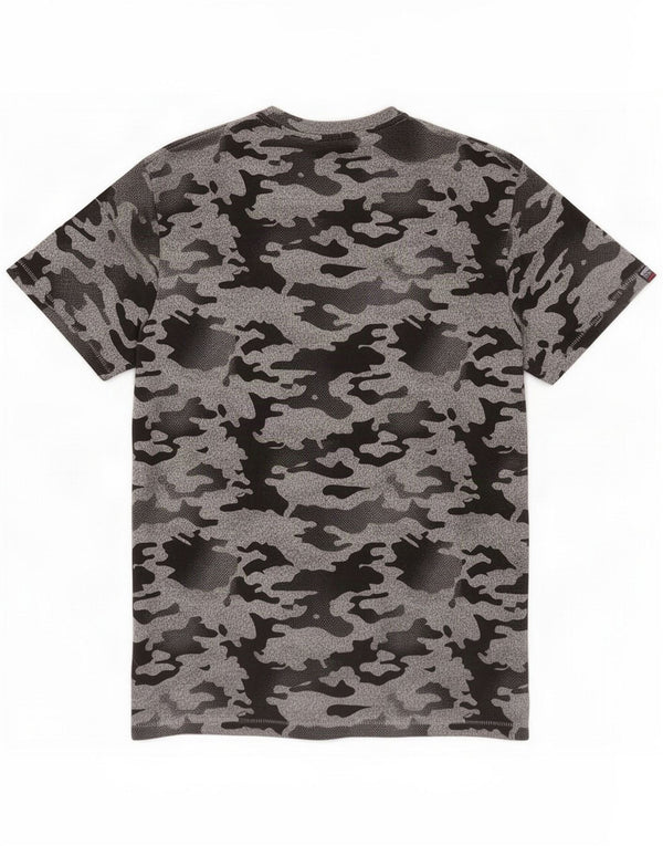 Superdry Herren T-Shirt Top Mittelgraue Camouflage-Baumwolle