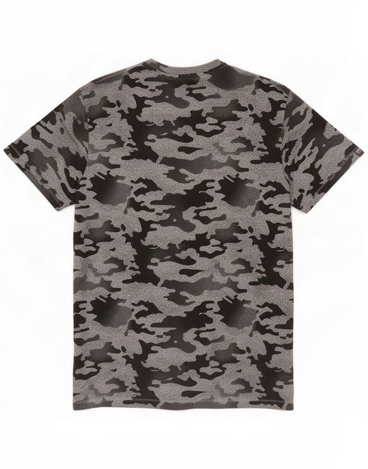 Superdry Herren T-Shirt Top Mittelgraue Camouflage-Baumwolle