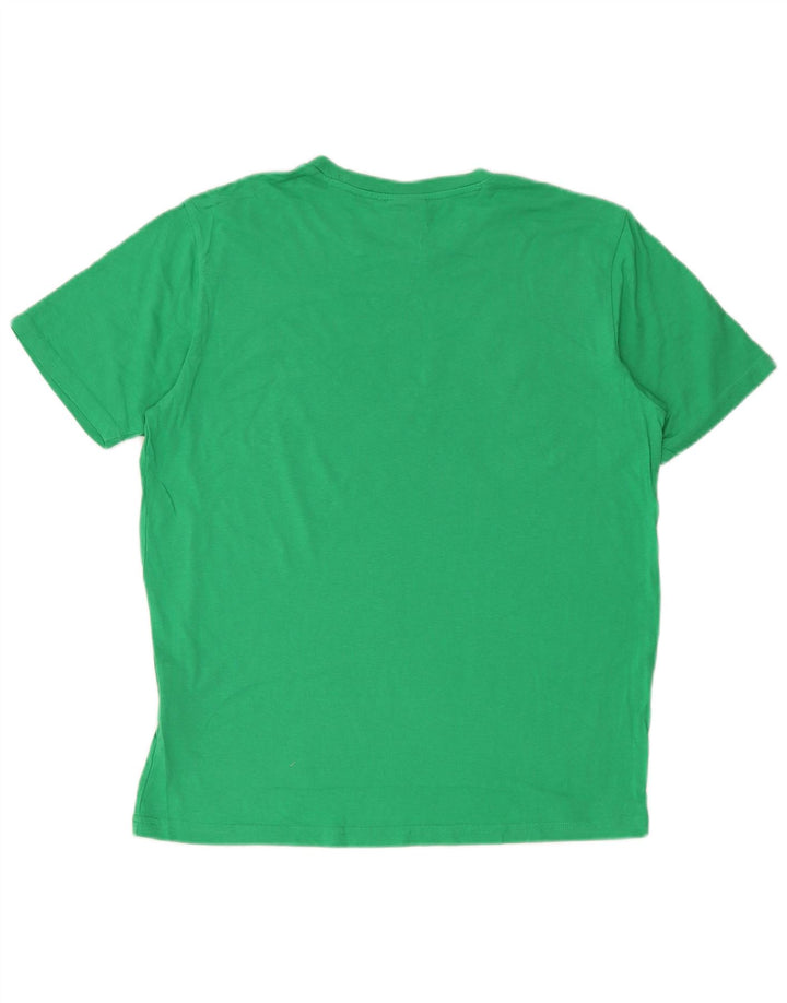 Champion Herren-T-Shirt mit Grafik, mittelgrüne Baumwolle