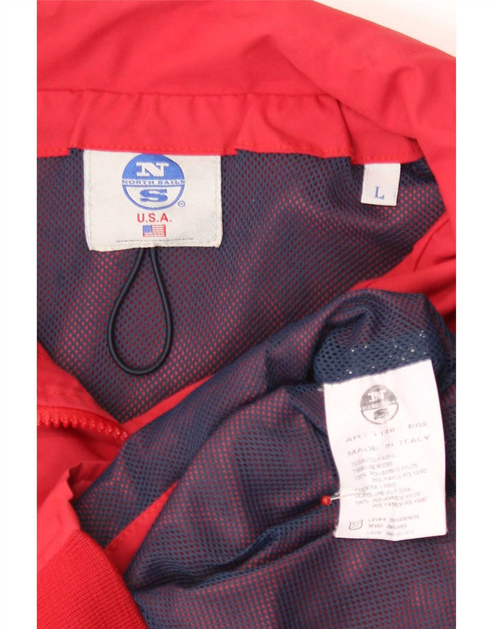 North Sails Herren Bomberjacke UK 40 Large Rot Polyamid