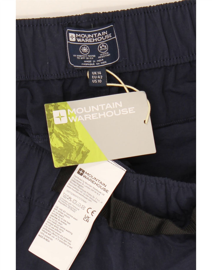 Mountain Warehouse Damen-Sportshorts, UK 14, Größe L, Marineblau, Polyamid