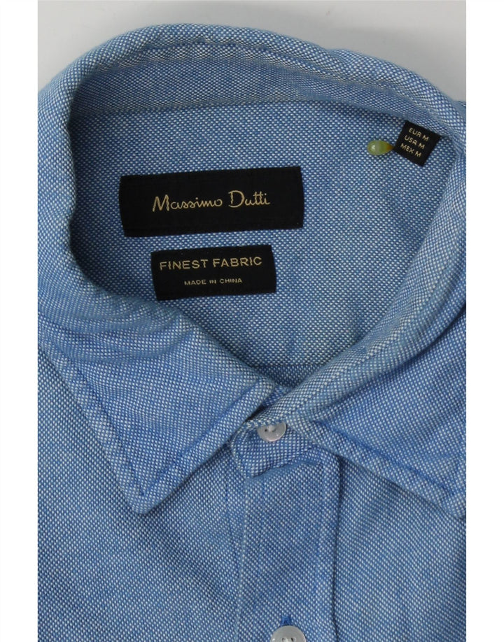 Massimo Dutti Herrenhemd Mittelblau