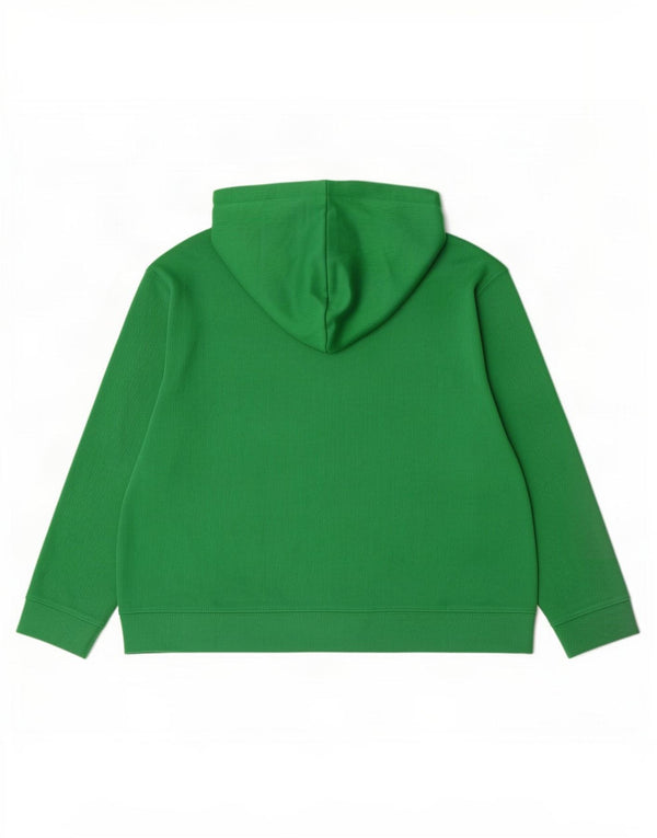 Zara Damen Kapuzenpullover UK 16 Large Grün Polyester