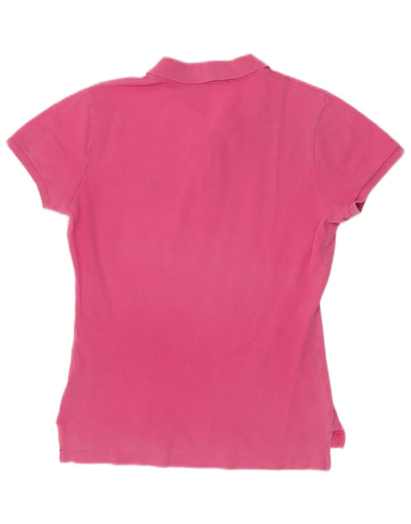 Polo Ralph Lauren Damen Skinny Poloshirt UK 12 Mittelrosa