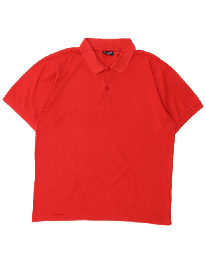CHAMPION Herren-Poloshirt, große rote Baumwolle