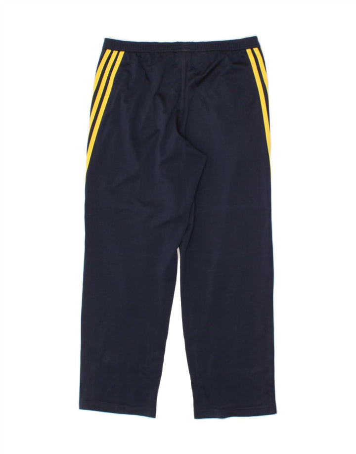 ADIDAS Boys Tracksuit Trousers 13-14 Years Navy Blue Polyester Vintage Adidas and Second-Hand Adidas from Messina Hembry 