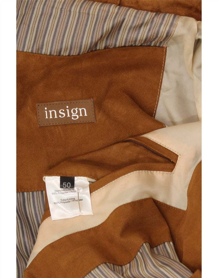Vintage Herren Utility Jacke IT 50 Large Beige Polyester