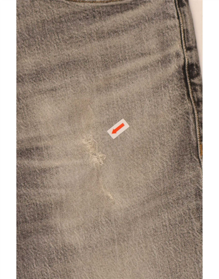 Tommy Hilfiger Herren Slim Jeans W32 L30 Graue Baumwolle