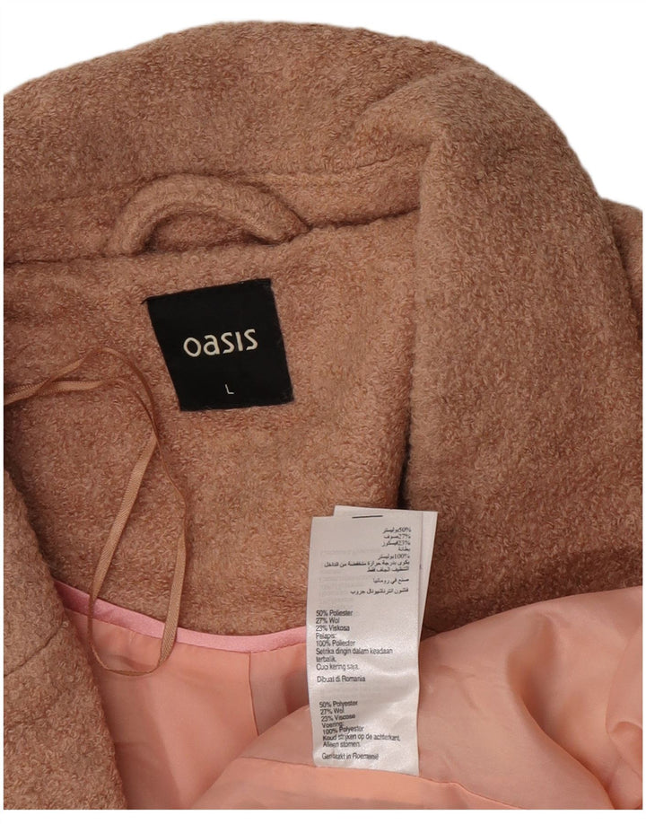 Oasis Damenmantel UK 16 Large Braun Polyester