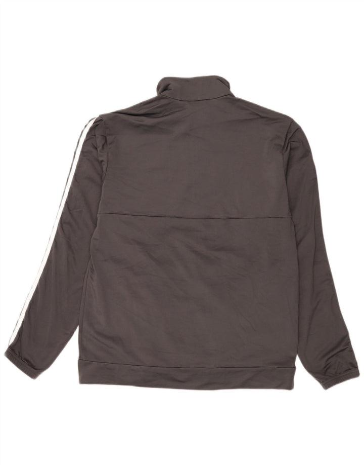 Adidas Herren-Trainingsanzug-Top-Jacke, großes graues Polyester